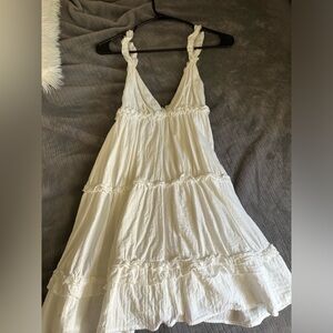 White princess Polly ruffle dress